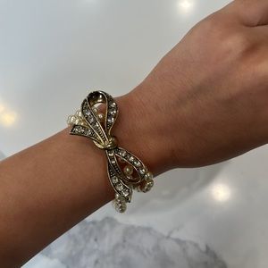 Pearl Multi Row Bow Blair Waldorf Pretty Bracelet